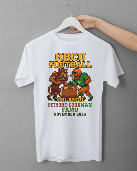 Bethune Cookman vs FAMU Classic Football Rivalry Game T-Shirt – November 2025 Orlando