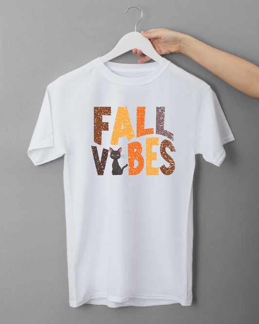 🍂✨ "Fall Vibes" Comfy T-Shirt – Cute Autumn Aesthetic Tee 🎃🍁