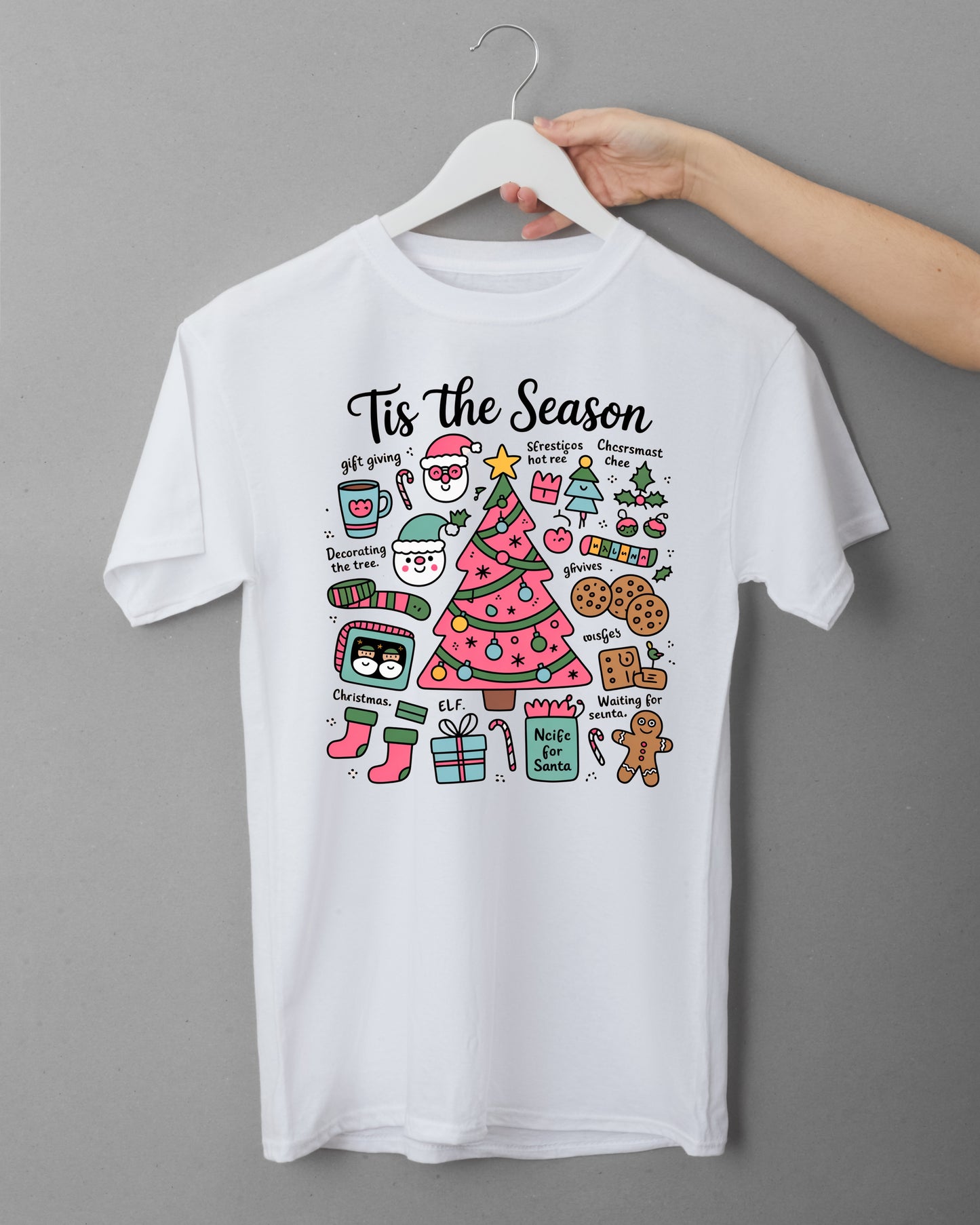 🎄✨ "Tis the Season" Christmas Shirt – Cute Tree & Lights Holiday Tee 💡🎁