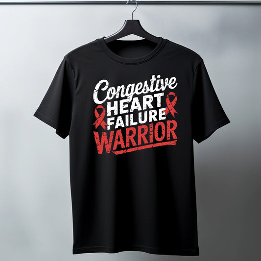 Heart Failure Survivor Warrior T-Shirt – Strength, Courage, and Hope